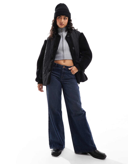 Borg Spliced Puffer Jacket
