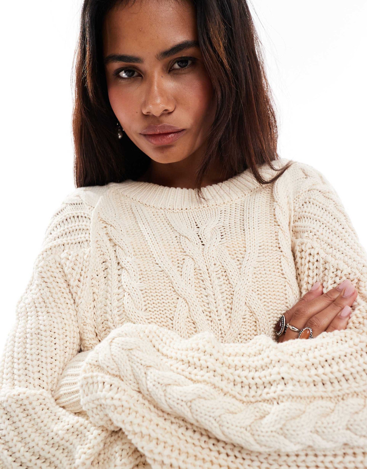 Cable Knit Oversized Jumper