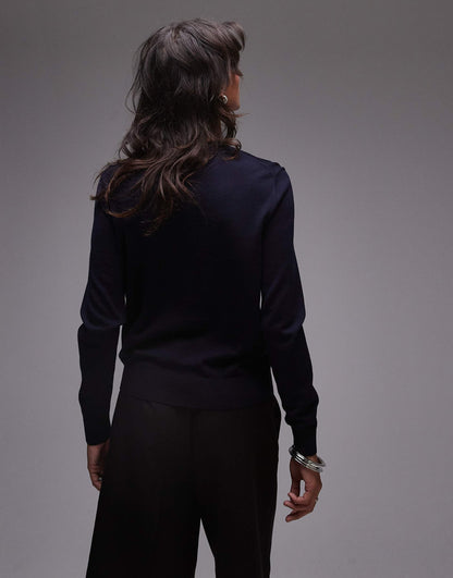 Merino Wool Fine Knit Sweater