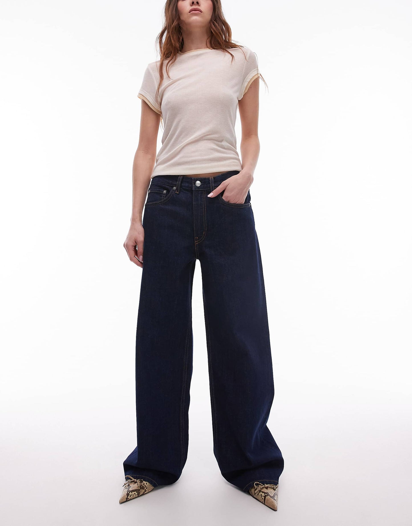 Cloud Low Rise Baggy Wide Leg Jeans