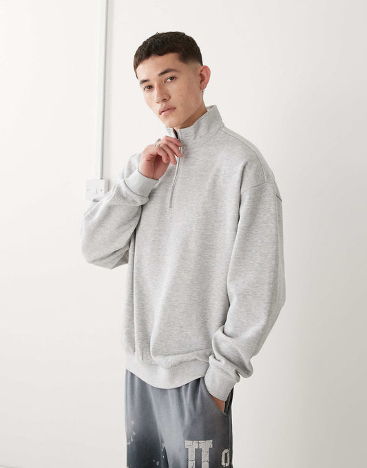 Half Zip Funnel Neck