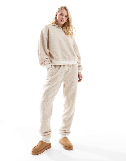 Tall Lounge Borg Oversized Hoodie & Jogger Set