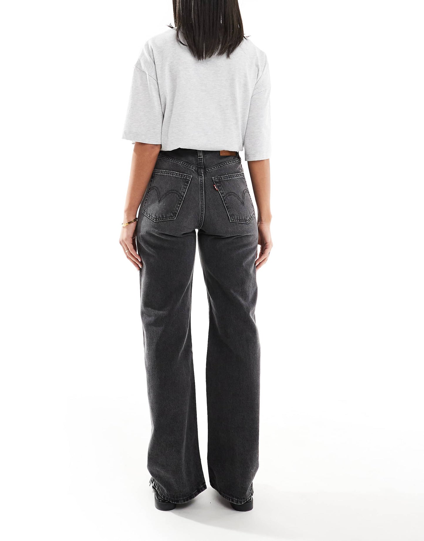 Ribcage High Rise Wide Leg Jeans