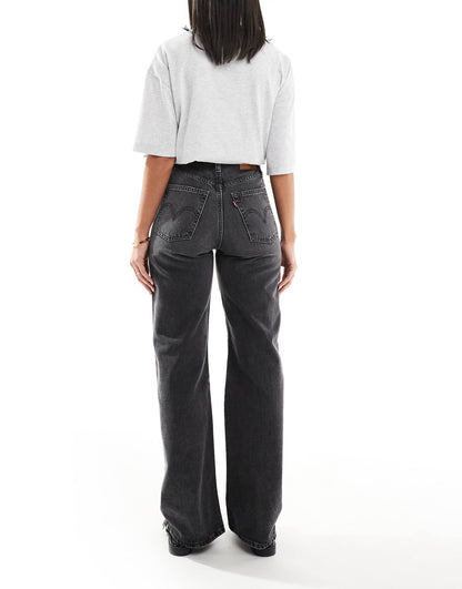 Ribcage High Rise Wide Leg Jeans