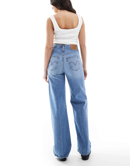 Ribcage High Rise Wide Leg Jeans