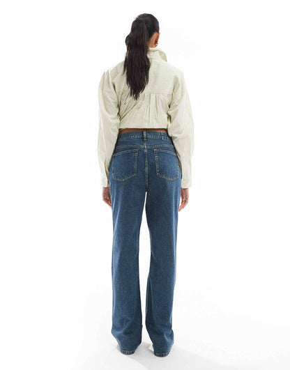 Ribcage High Rise Wide Leg Jeans