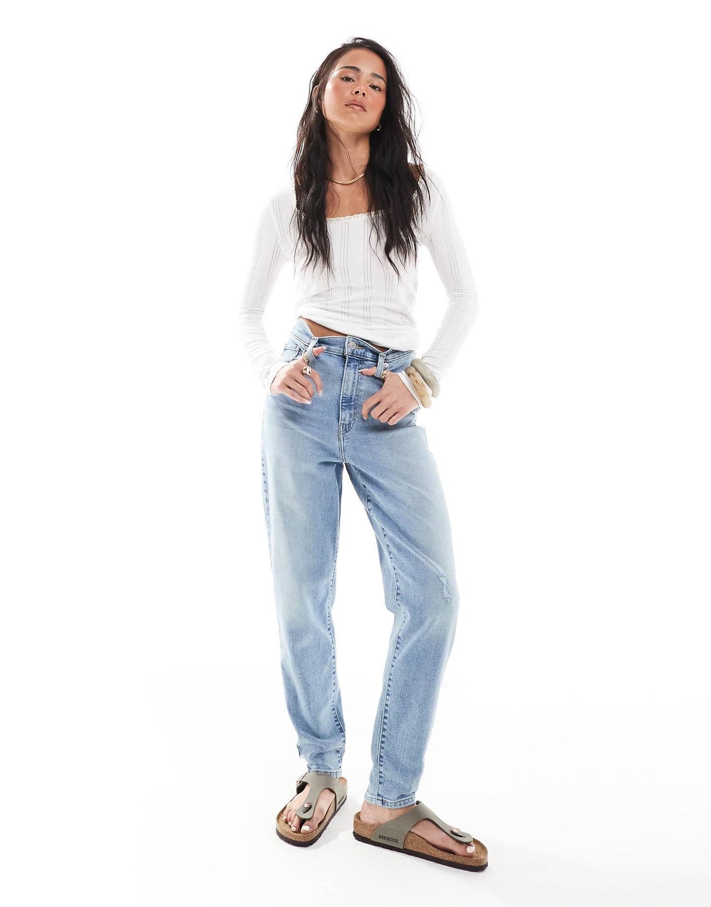 High Waisted Mom Jean