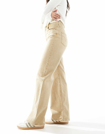 Ribcage High Rise Wide Leg Jeans