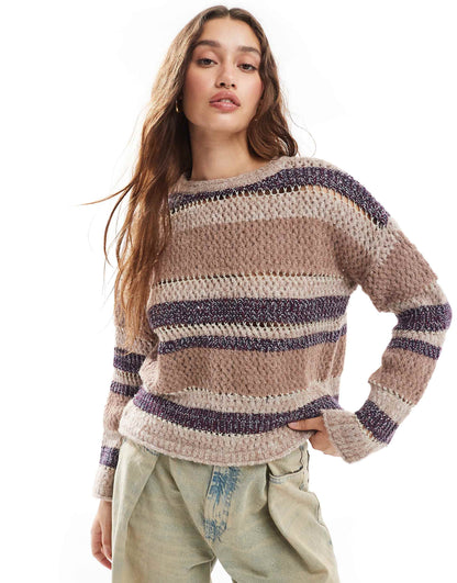 Wavey Loose Knit Extreme Relaxed Jumper