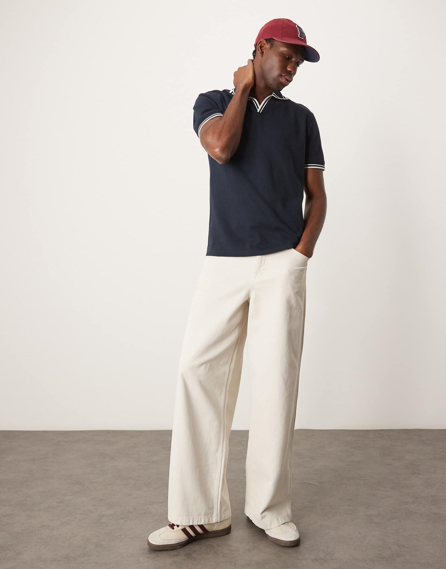Polo Shirt With Revere Collar