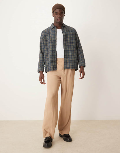 Oversized Boxy Textured Overshirt