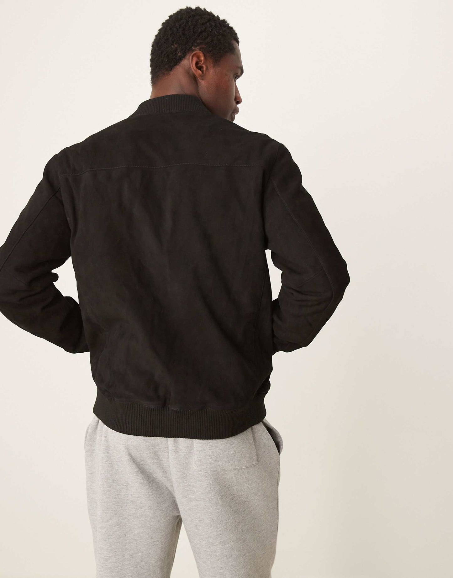 Suede Bomber Jacket