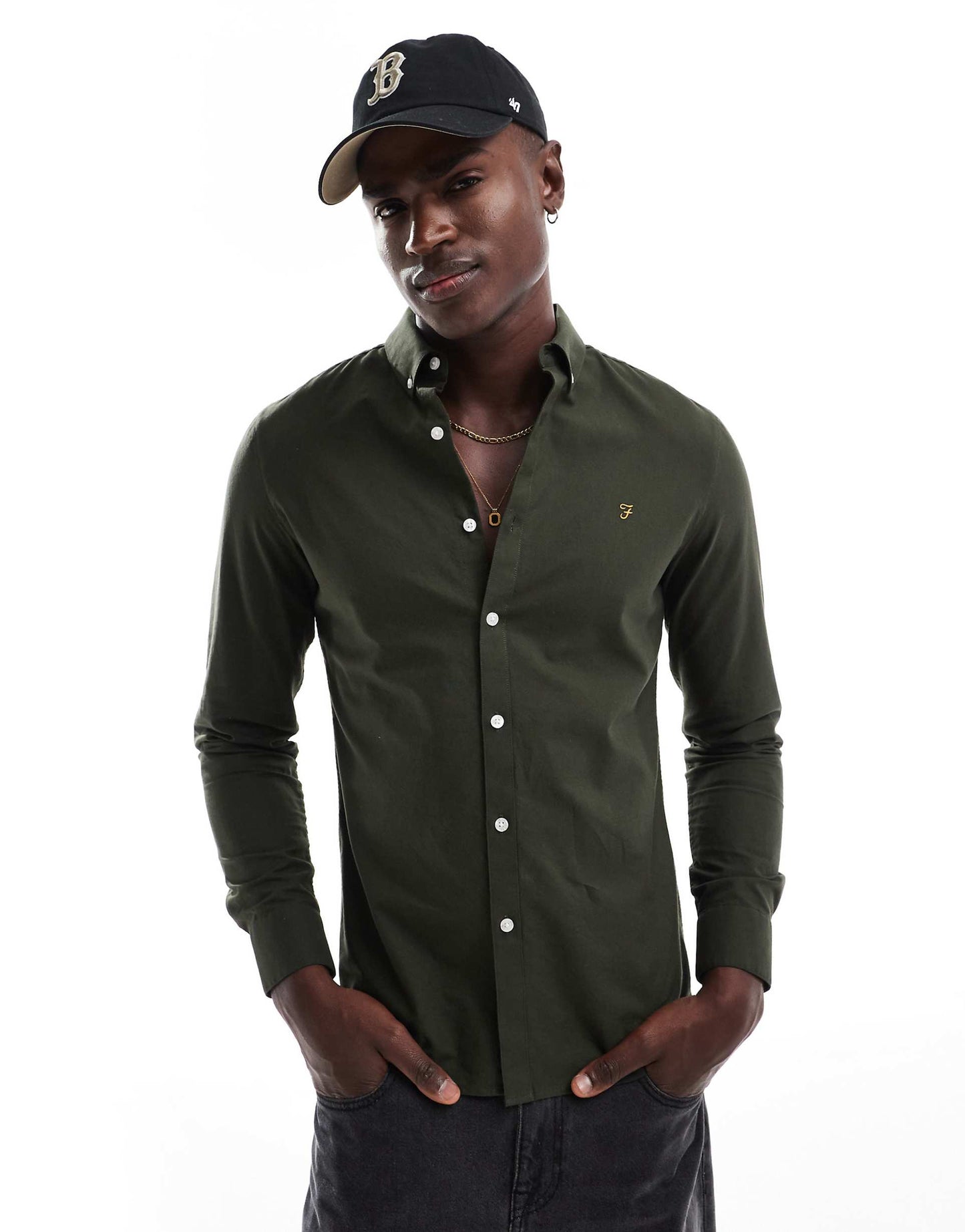 Brewer Slim Fit Oxford Longsleeve Shirt
