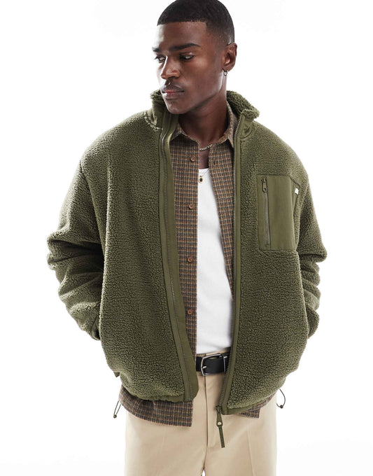 Sherpa Fleece Zip Jacket