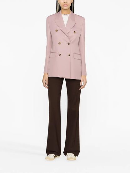 Double-Breasted Gabardine Blazer