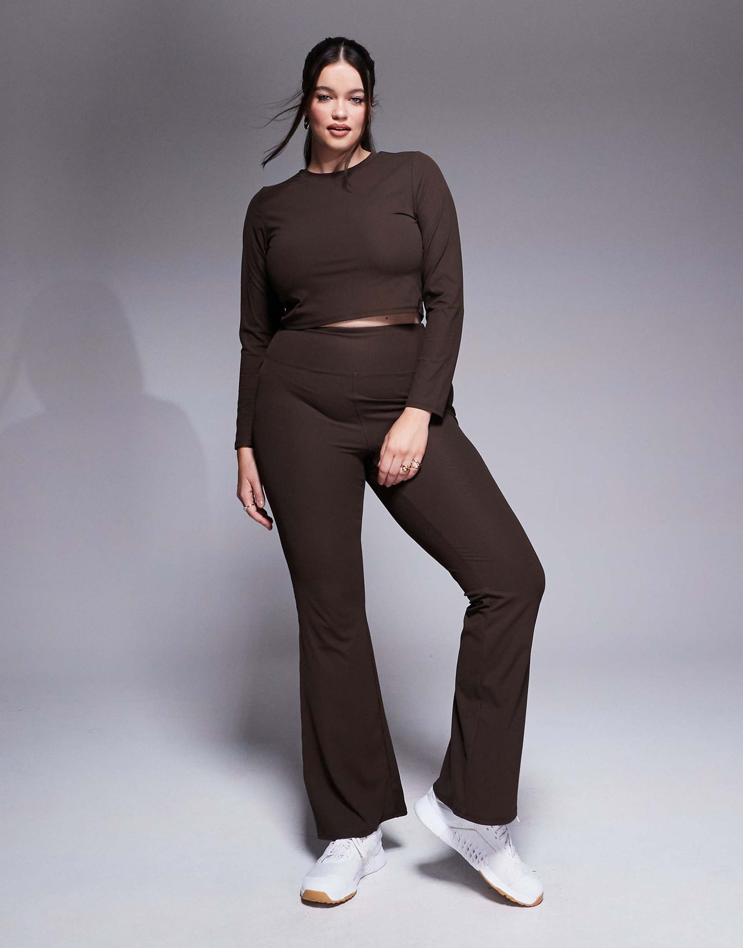 Curve Soft Touch Rib Cropped Long Sleeve