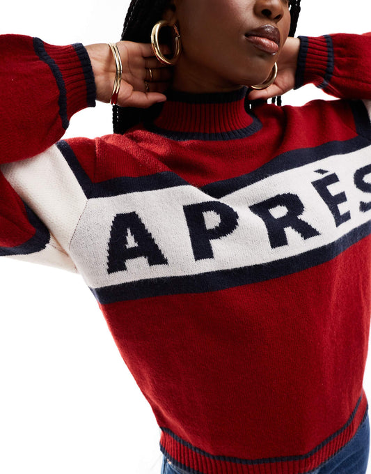 Funnel Neck Apres Knit Jumper