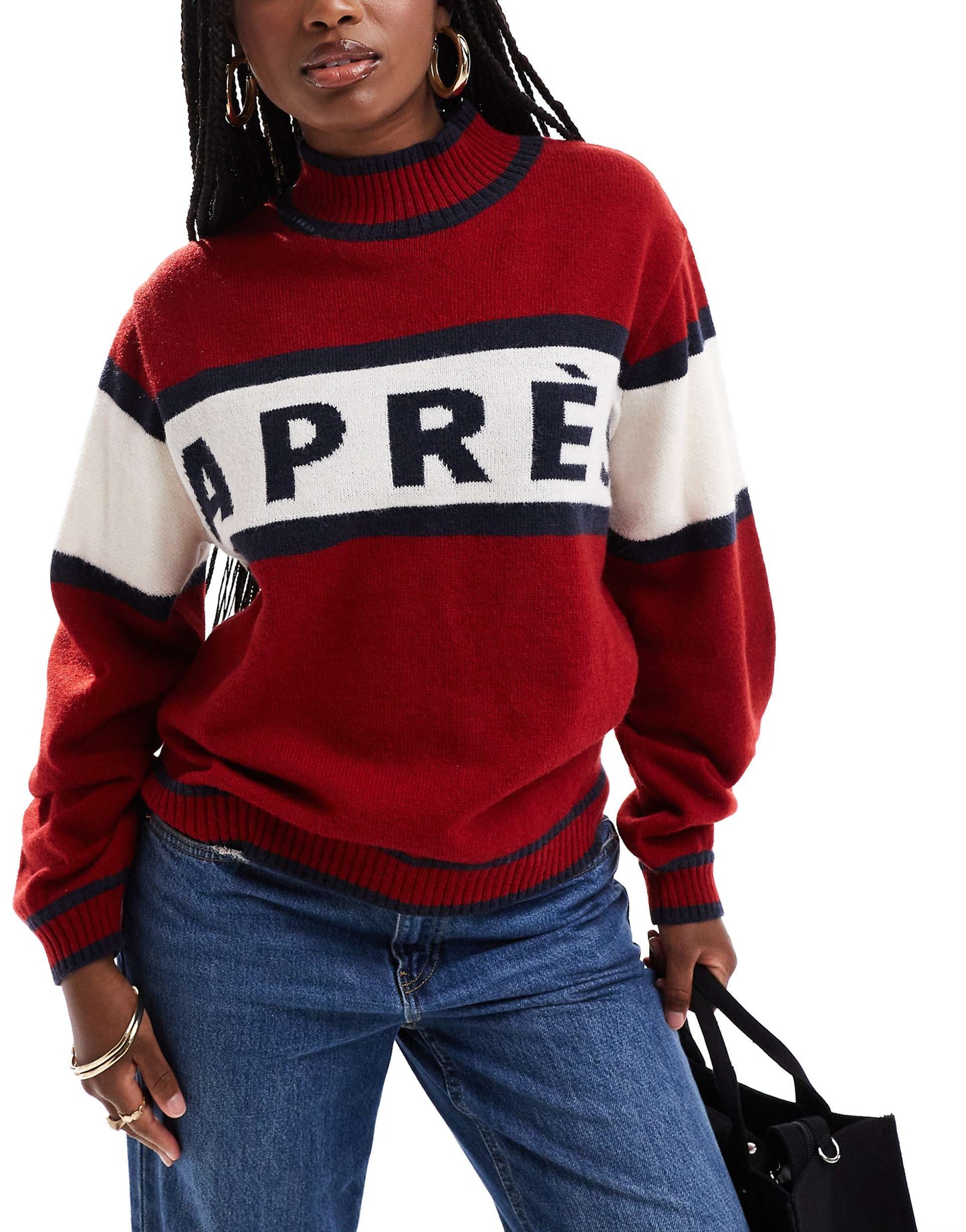 Funnel Neck Apres Knit Jumper