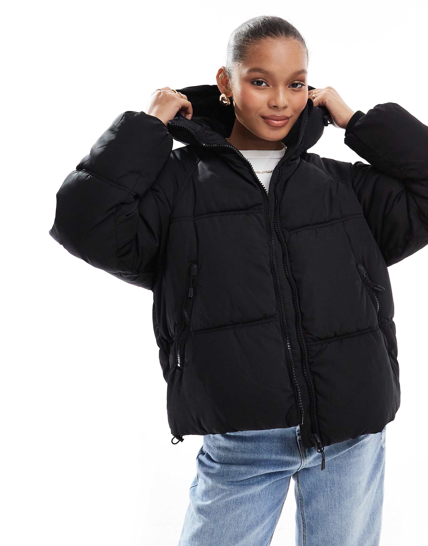 Padded Puffer Jacket With Hood