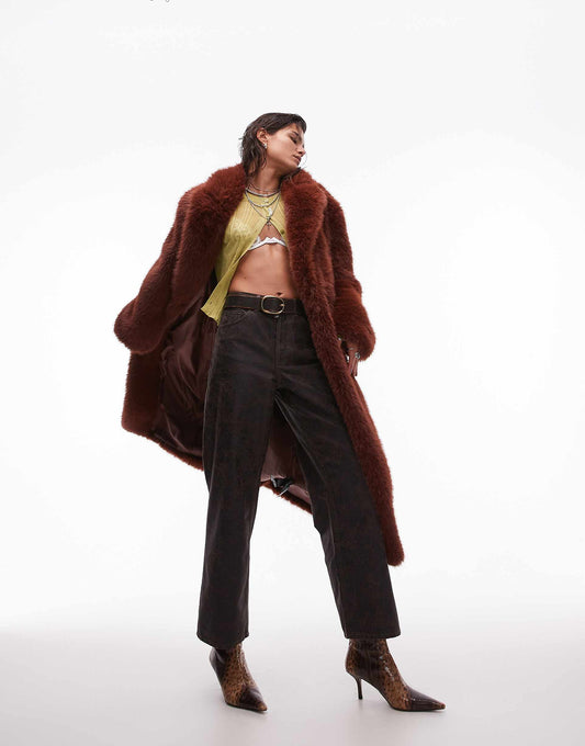Mid Rise Loose Fit Straight Jean