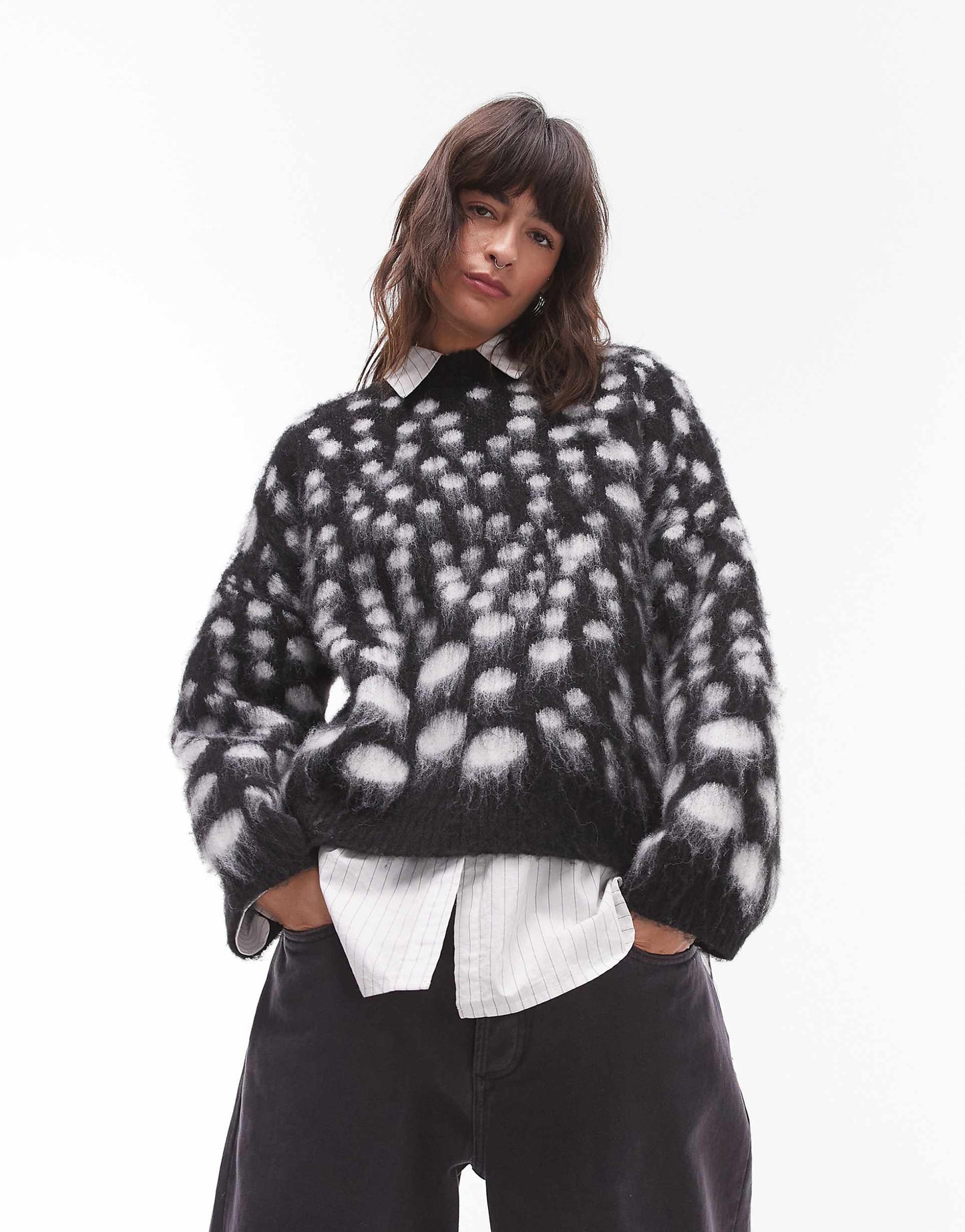 Knitted Ultra Fluffy Relaxed Jumper