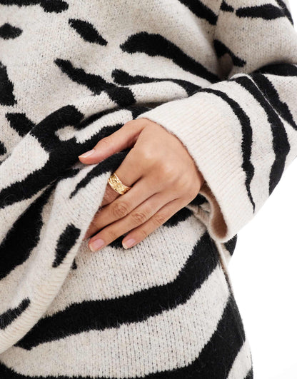 Oversized Crew Neck Jumper Co-Ord