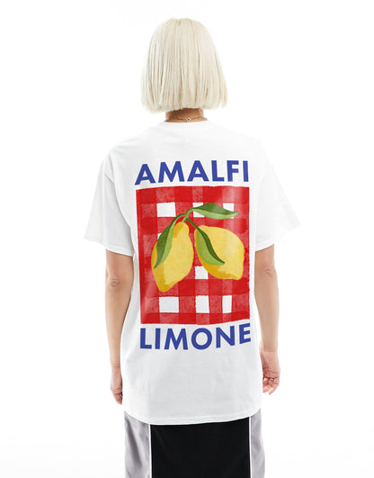 Oversized T-Shirt With Amalfi Lemon Graphic