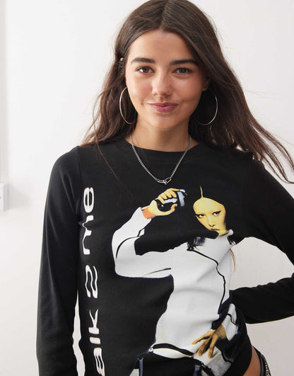 Printed Long Sleeve T-Shirt