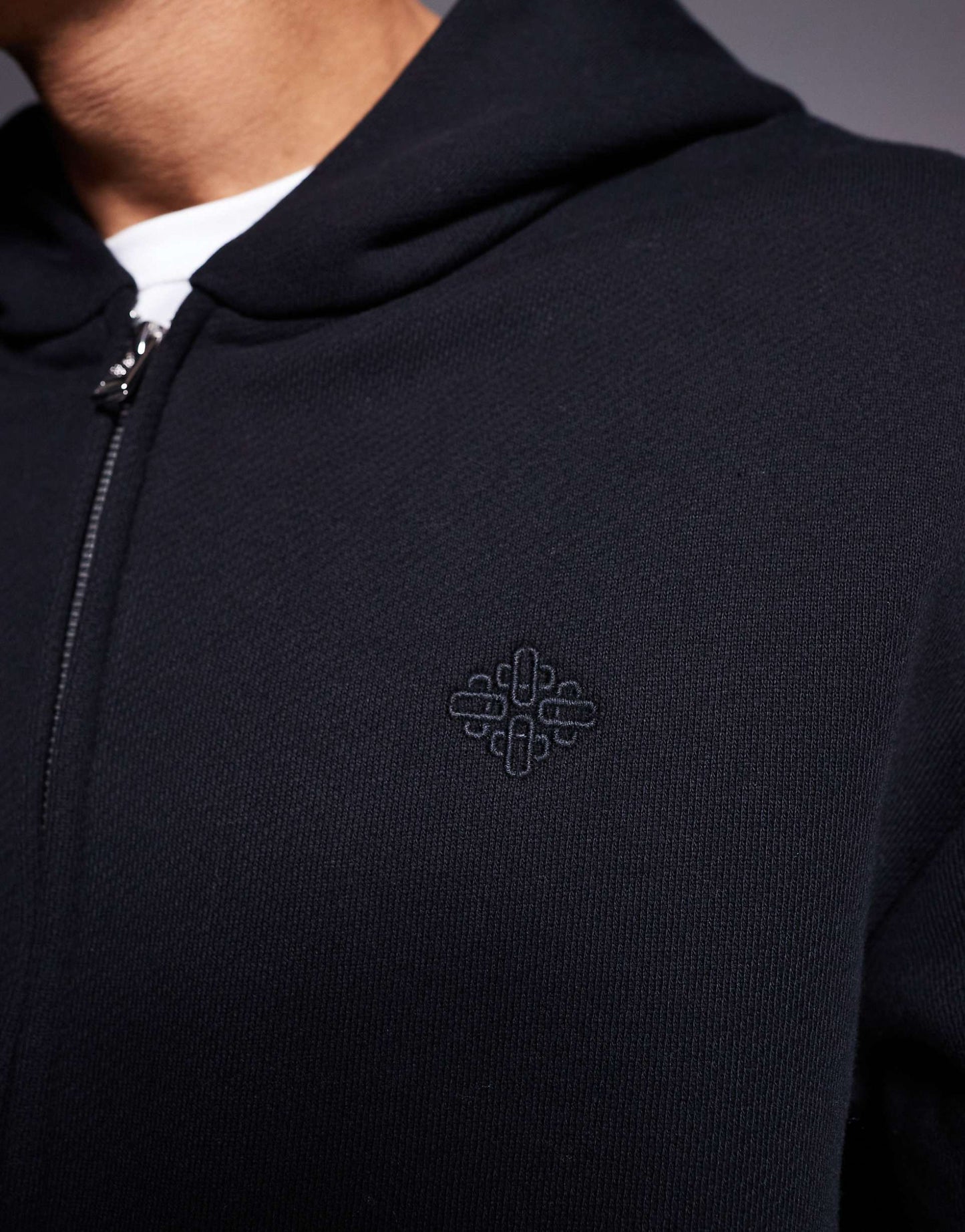 Washed Essentials Zip Through Hoodie