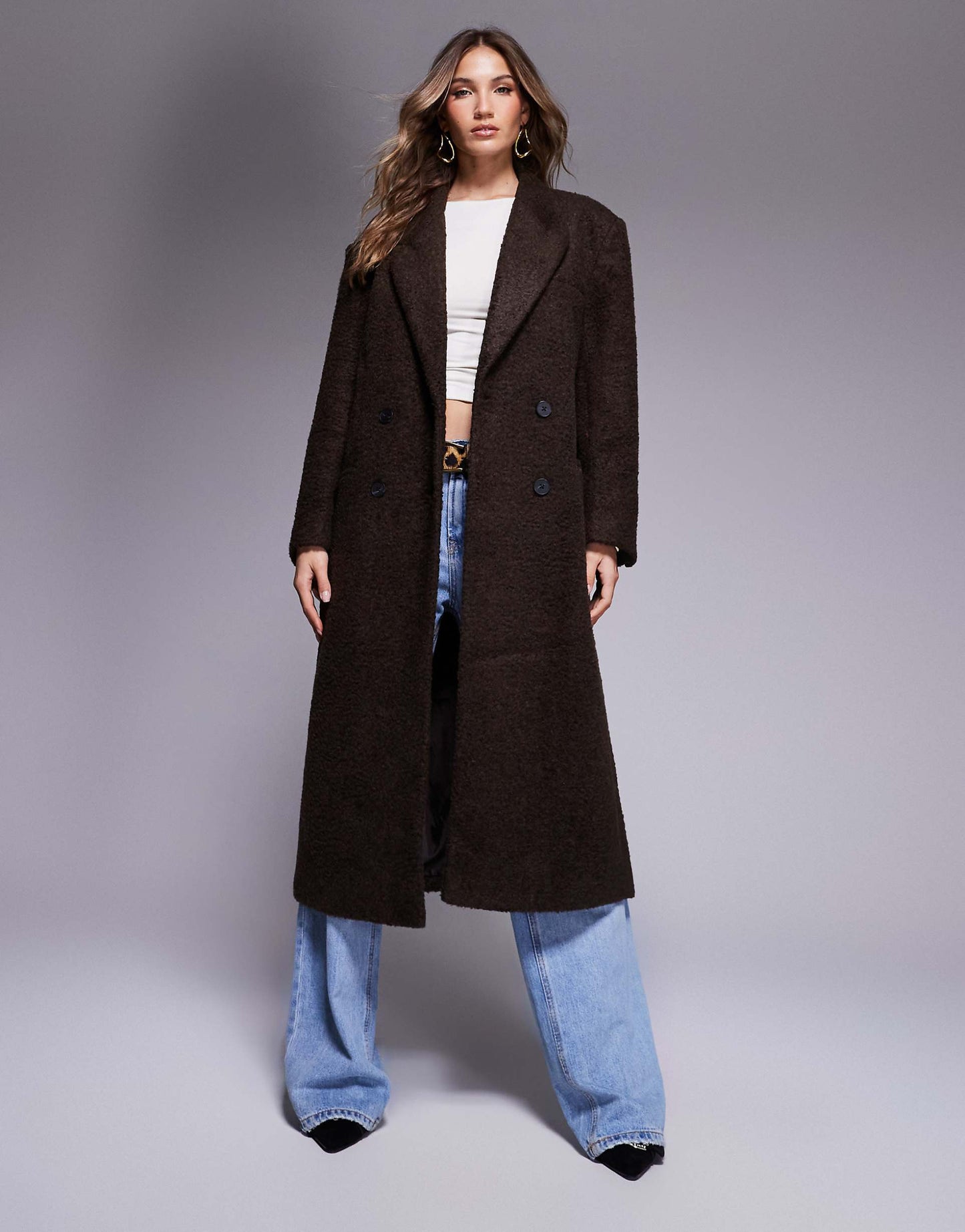 Cosy Boucle Dad Coat