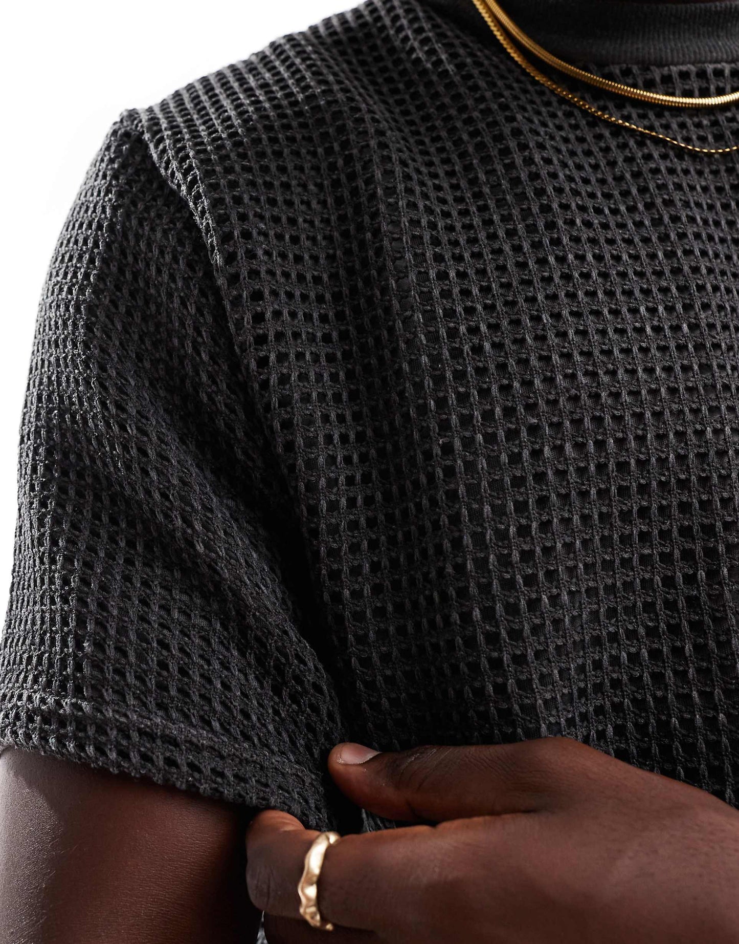 Double Layered Mesh T-Shirt