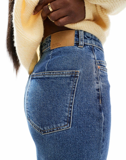 Denim Midaxi Skirt With Front Split