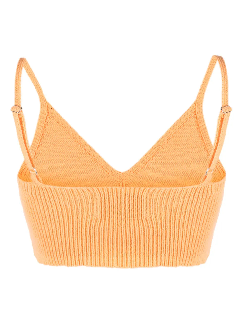 Logo-Embroidery Knitted Bralette
