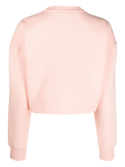 Varsity Logo-Print Cropped Sweatshirt