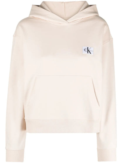 Logo-Patch Jersey Hoodie