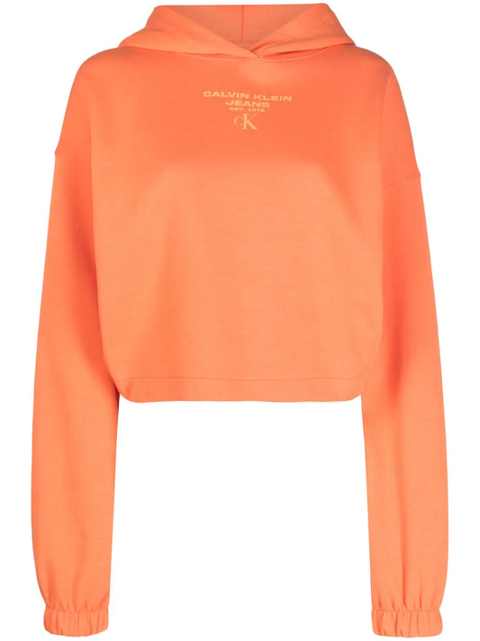 Logo-Print Cotton Blend Hoodie