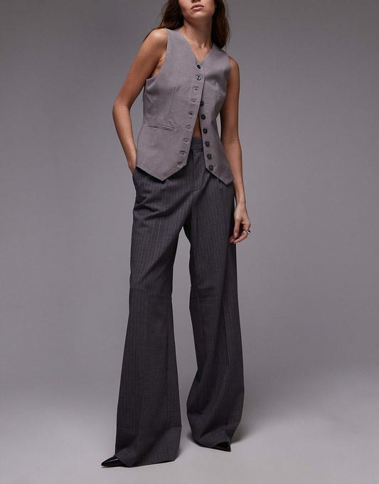 Longline Stripe Trousers