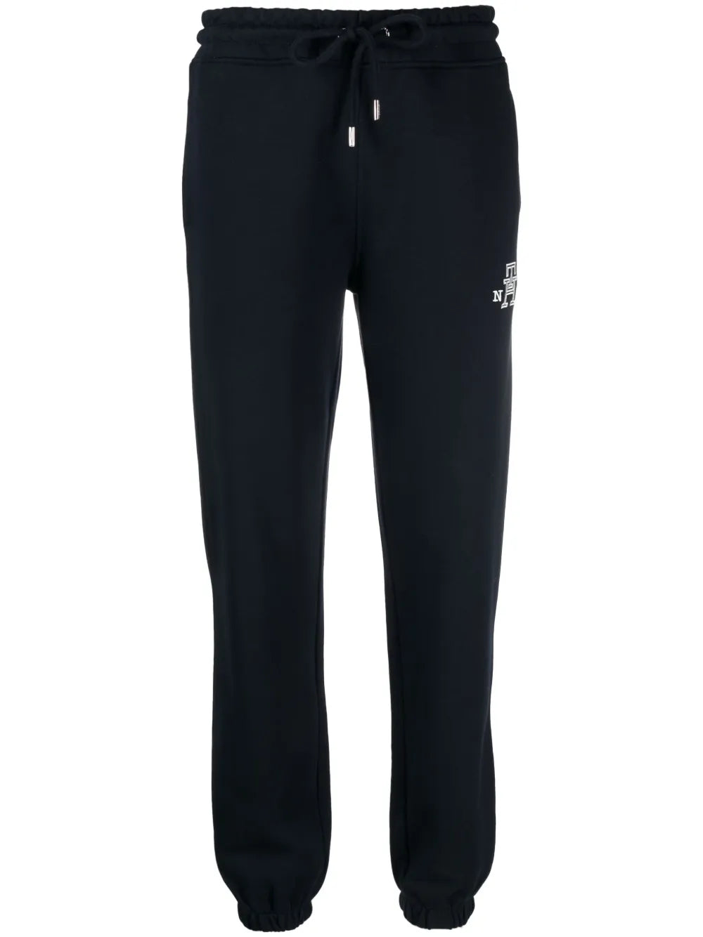 Monogram-Embroidered Cotton Track Pants