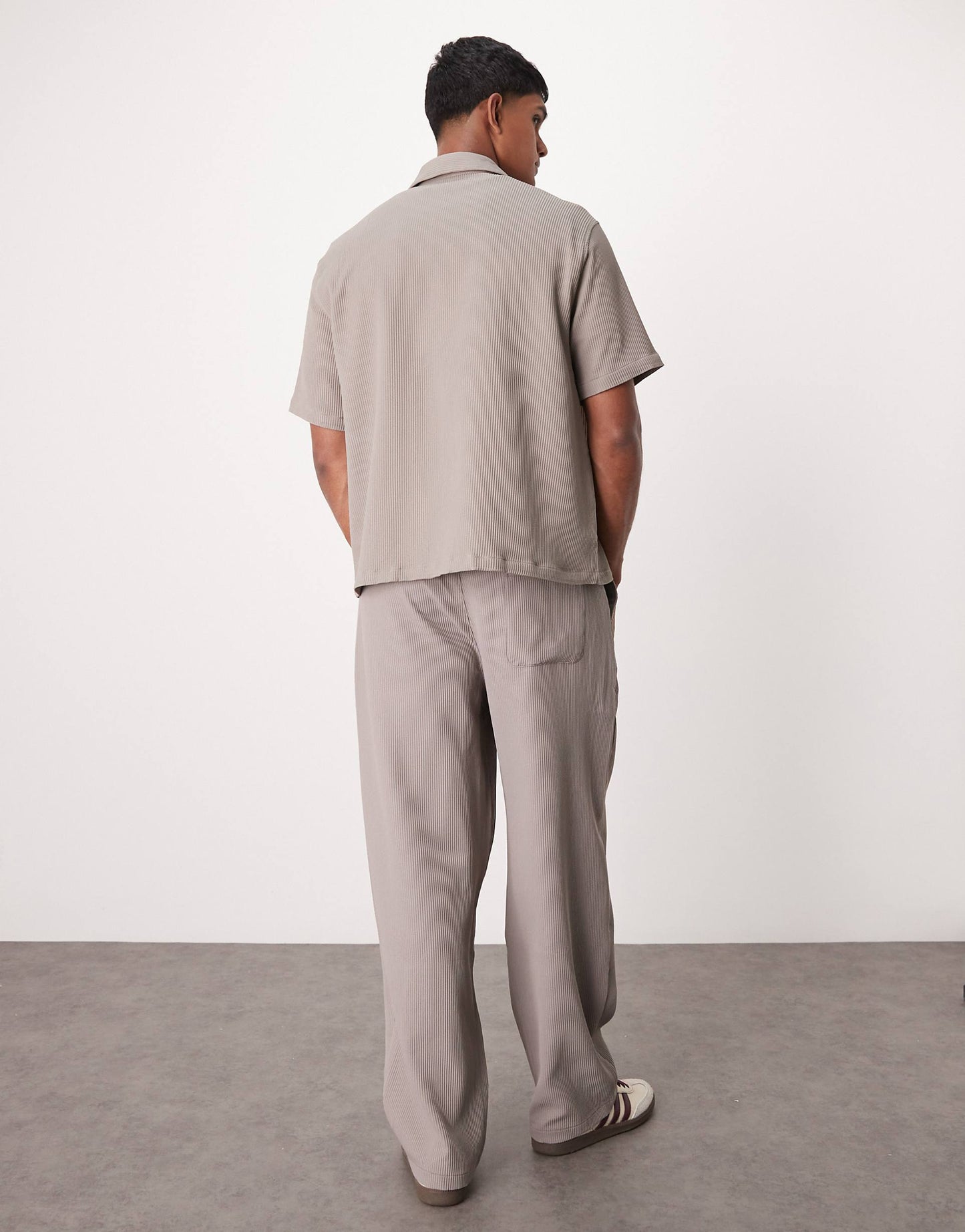 Plisse Pocket Shirt Co-Ord