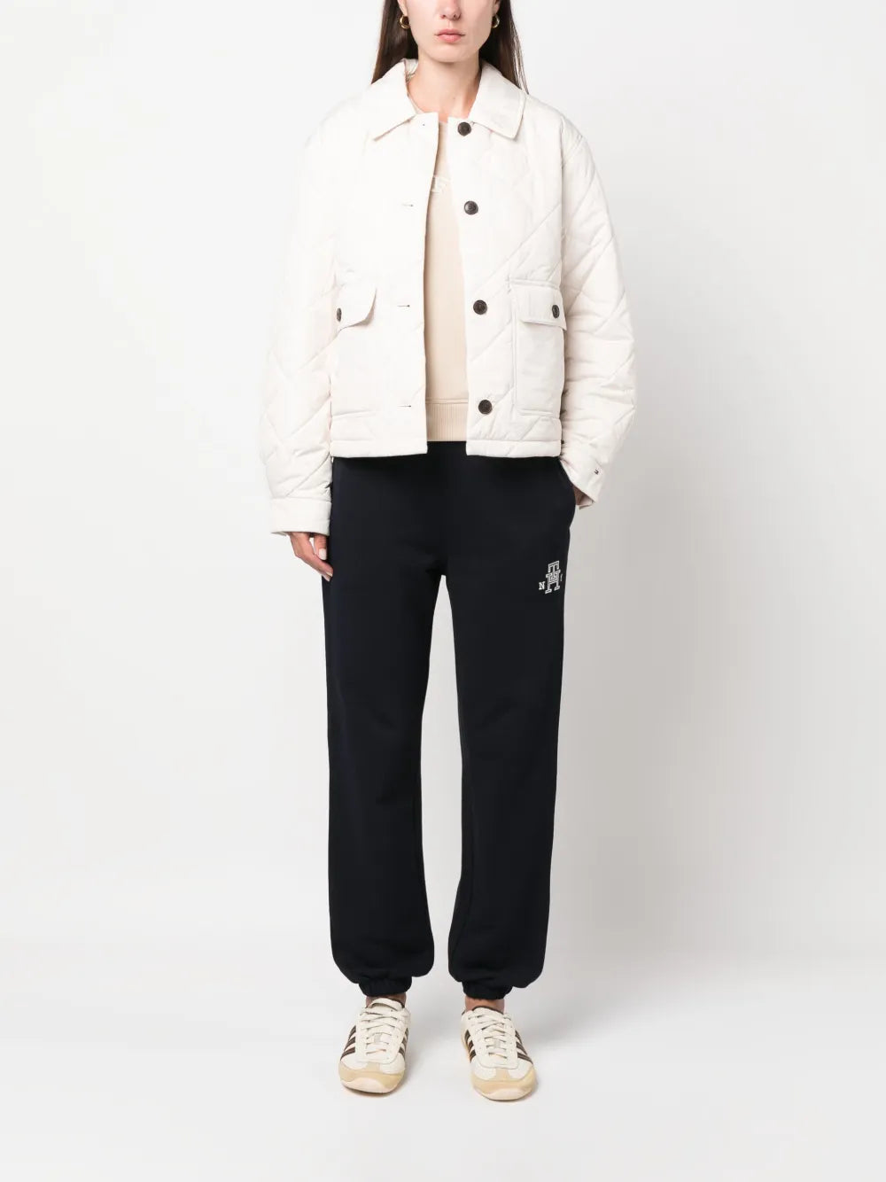 Padded Diamond-Quilted Jacket