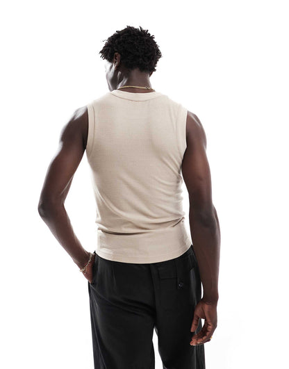 Muscle Vest With Textured Feel