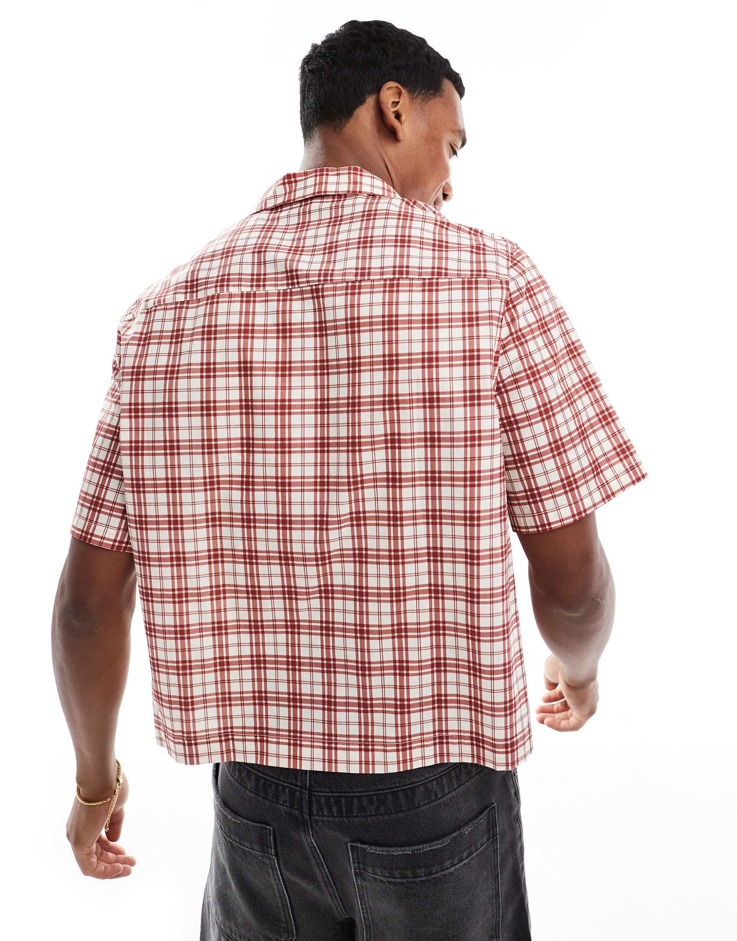 Relaxed Boxy Shirt With Revere Collar