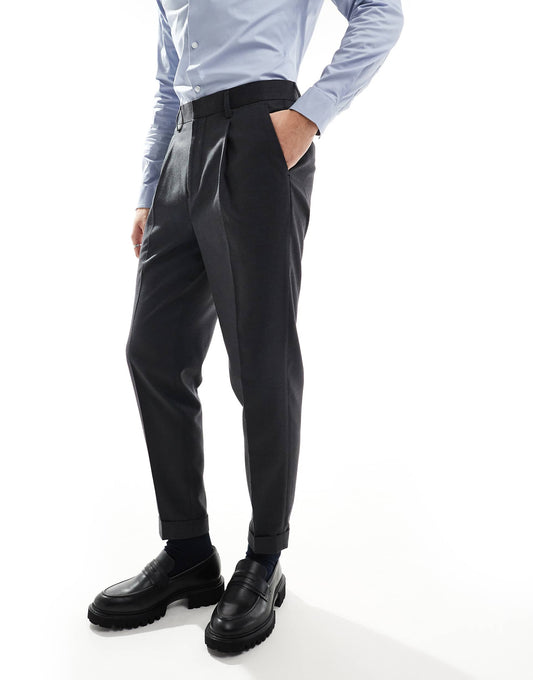 Smart Tapered Fit Trousers
