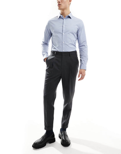 Smart Tapered Fit Trousers