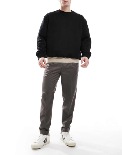 Smart Tapered Fit Trousers