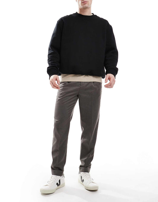 Smart Tapered Fit Trousers