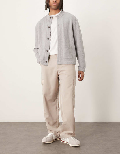 Smart Wide Leg Cargo Trousers
