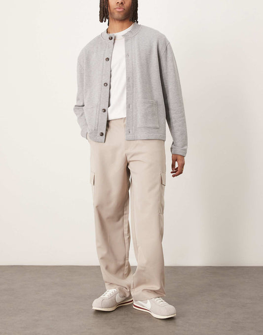Smart Wide Leg Cargo Trousers