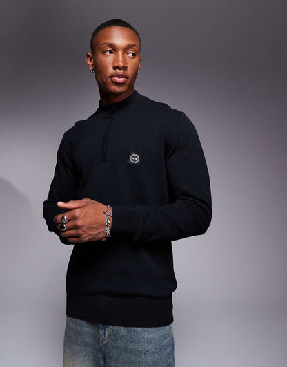Siren Knitted 1/4 Zip Jumper