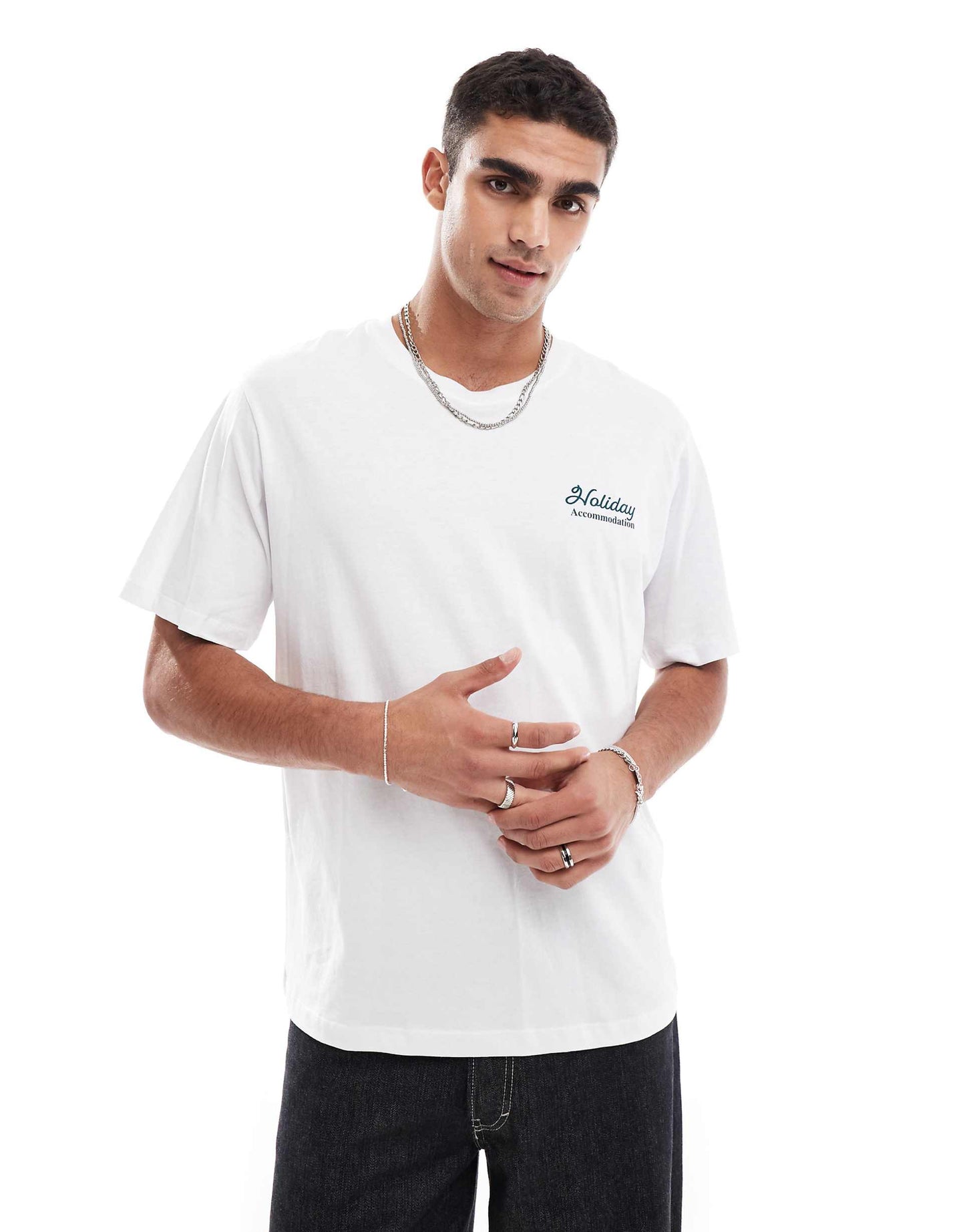 Oversized T-Shirt With Holiday Inn Back Print